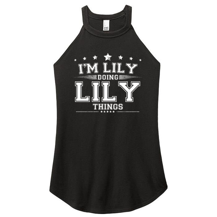 Im Lily Doing Lily Things Women's Perfect Tri Rocker Tank