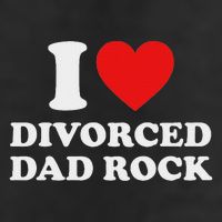 I Love Divorced Dad Rock Joke 11oz C Handle Ceramic Mug