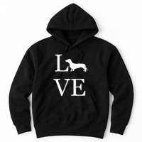 I Love Dachshund Weiner Dog Lover valentine's day Hoodie