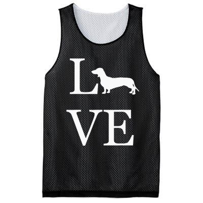 I Love Dachshund Weiner Dog Lover valentine's day Mesh Reversible Basketball Jersey Tank