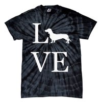 I Love Dachshund Weiner Dog Lover valentine's day Tie-Dye T-Shirt