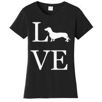 I Love Dachshund Weiner Dog Lover valentine's day Women's T-Shirt