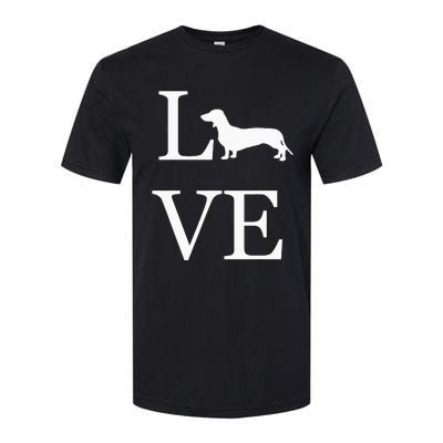 I Love Dachshund Weiner Dog Lover valentine's day Softstyle CVC T-Shirt