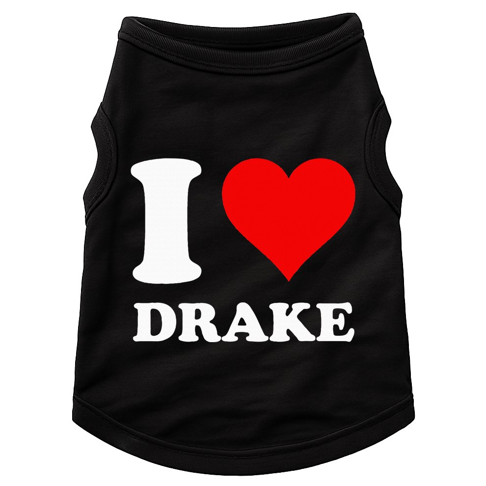I Love Drake First Name Doggie Tank