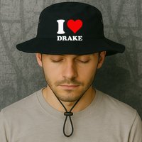 I Love Drake First Name Bucket Hat