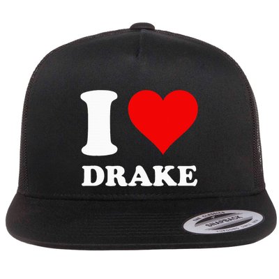 I Love Drake First Name Flatbill Hat