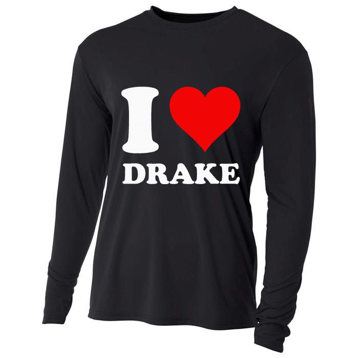 I Love Drake First Name Cooling Performance Long Sleeve Crew