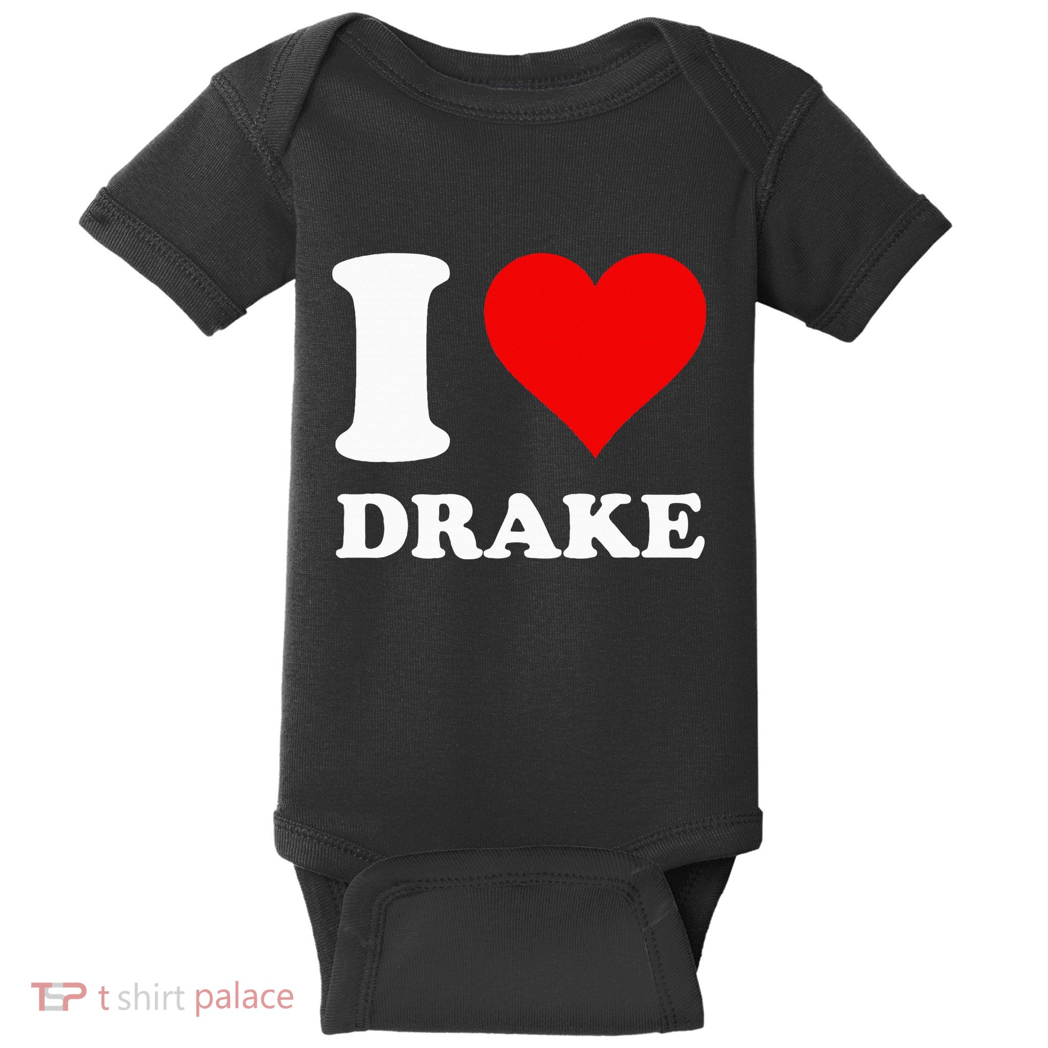 I Love Drake First Name Baby Bodysuit