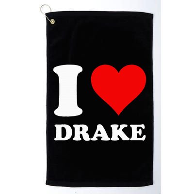 I Love Drake First Name Golf Towel