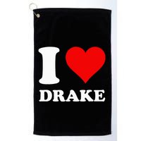 I Love Drake First Name Golf Towel