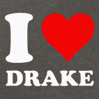 I Love Drake First Name Cotton Canvas Backpack