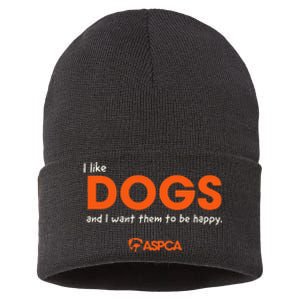 I Like Dogs Sustainable Knit Beanie