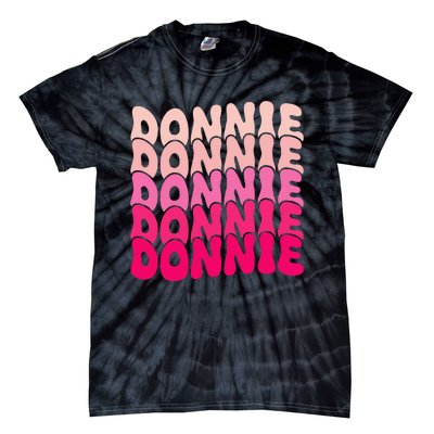 I Love Donnie Vintage Personalized Design Tie-Dye T-Shirt