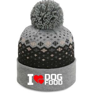 I Love Dog Food The Baniff Cuffed Pom Beanie