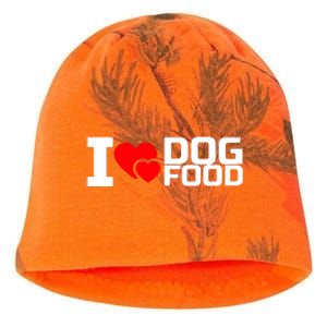 I Love Dog Food Kati - Camo Knit Beanie