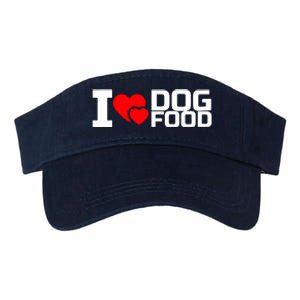 I Love Dog Food Valucap Bio-Washed Visor