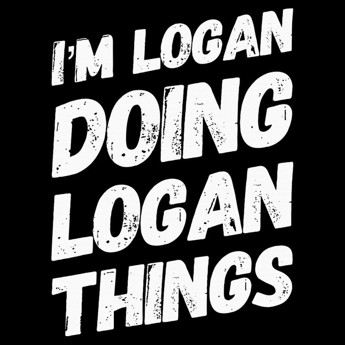 IM Logan Doing Logan Things Personalized Name Logan Gifts Flexfit Unipanel Trucker Cap
