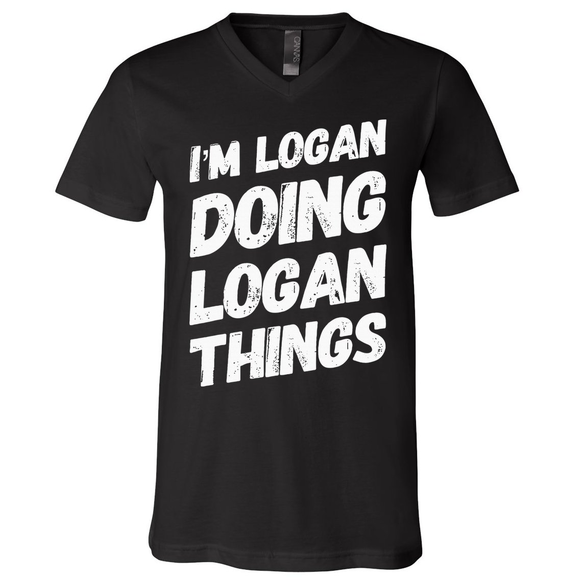 IM Logan Doing Logan Things Personalized Name Logan Gifts V-Neck T-Shirt