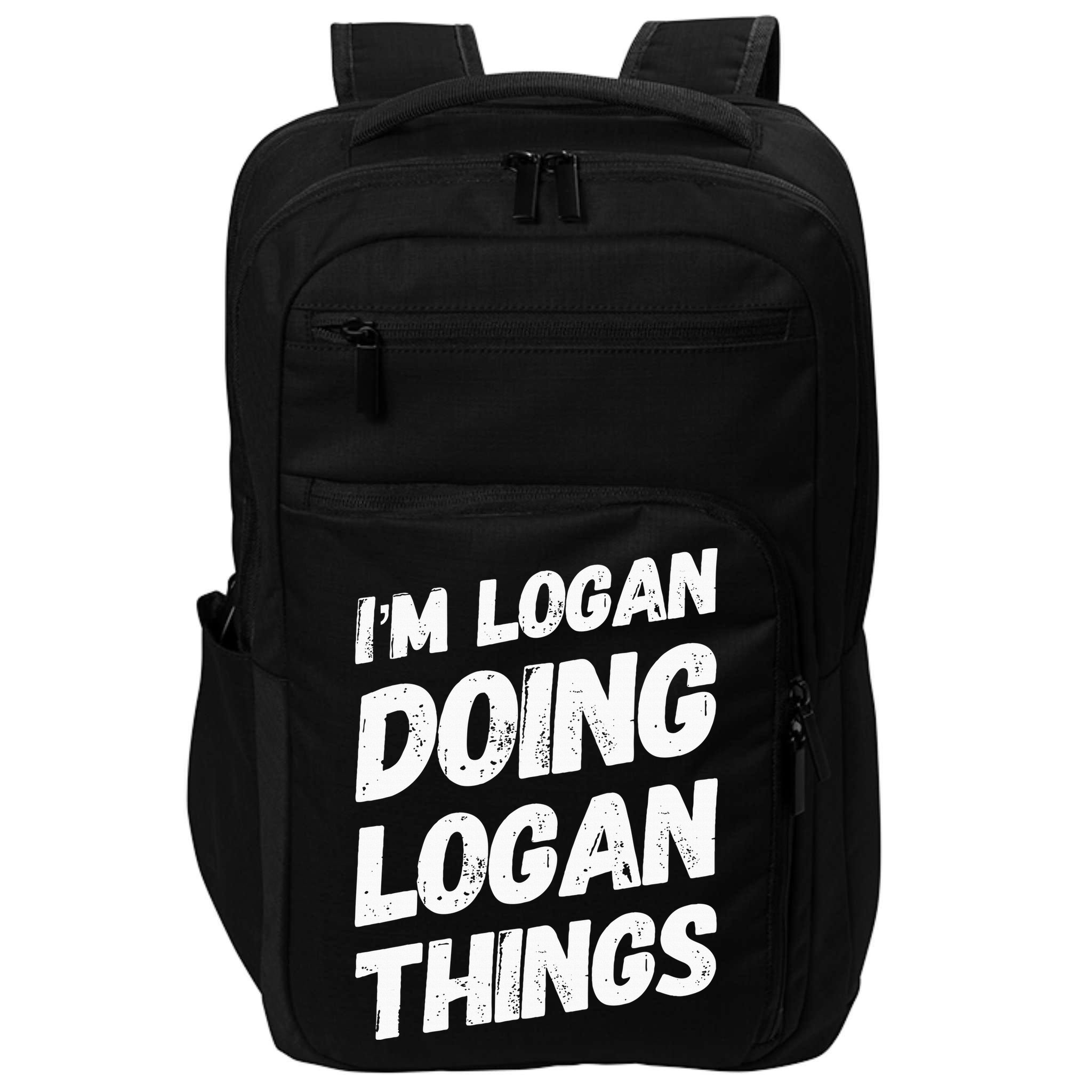 IM Logan Doing Logan Things Personalized Name Logan Gifts Impact Tech Backpack