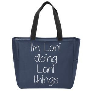 I'm LANI Doing Funny Things Women Birthday Name Gift Idea Zip Tote Bag