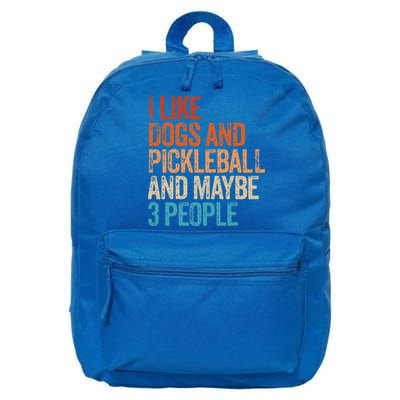 I Like Dogs Pickleball And Maybe 3 People 16 in Basic Backpack