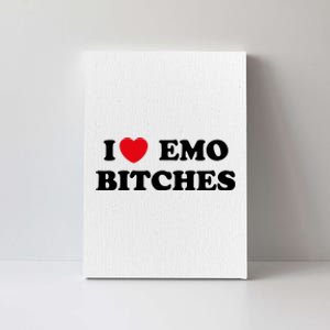 I Love Emo Bitches T I Heart Emo Funny Emo Kid Canvas