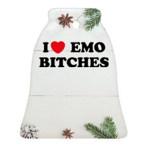 I Love Emo Bitches T I Heart Emo Funny Emo Kid Ceramic Bell Ornament