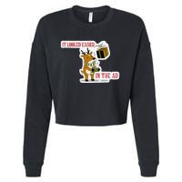 It Looked Easier In The Ad Christmas Design Cropped Pullover Crew