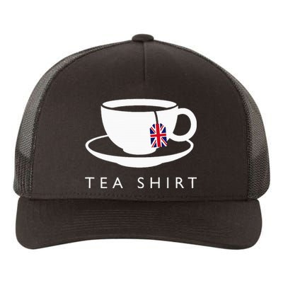 I Love English Tea Uk Flag Fun Novelty Souvenir Memorabilia Yupoong Adult 5-Panel Trucker Hat