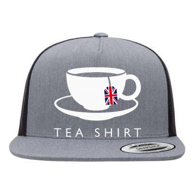 I Love English Tea Uk Flag Fun Novelty Souvenir Memorabilia Flat Bill Trucker Hat