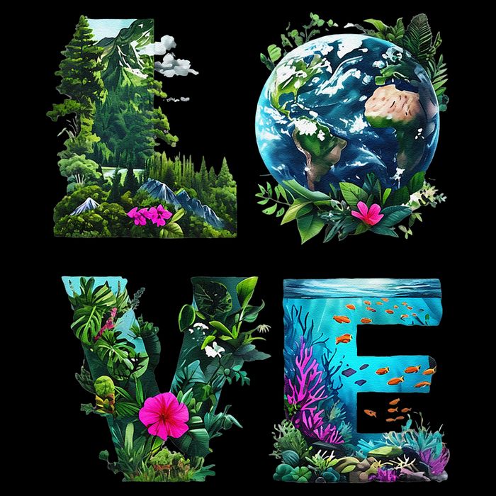 I Love Earth Day Planet Environmental Activism Globe Nature Kids Sweatshirt