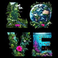 I Love Earth Day Planet Environmental Activism Globe Nature Wool Snapback Cap