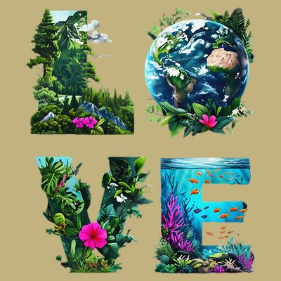 I Love Earth Day Planet Environmental Activism Globe Nature T-Shirt