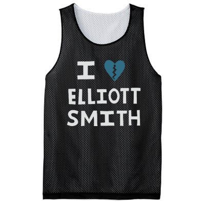 I Love Elliott Smith Mesh Reversible Basketball Jersey Tank