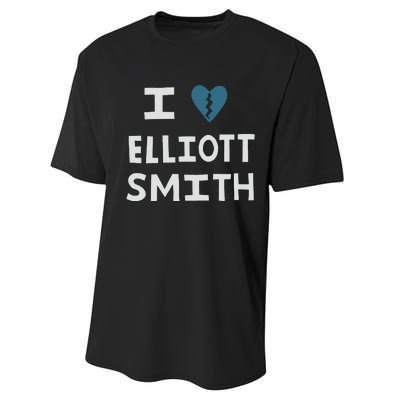 I Love Elliott Smith Performance Sprint T-Shirt