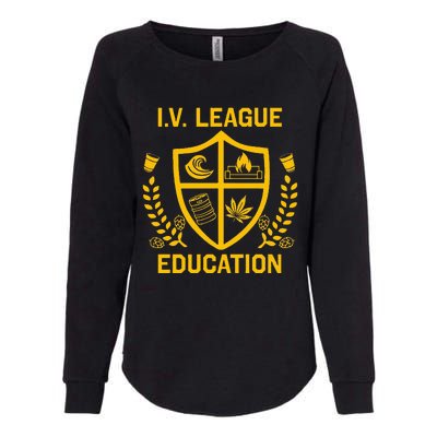 Iv League Education I Partied In Isla Vista Womens California Wash Sweatshirt