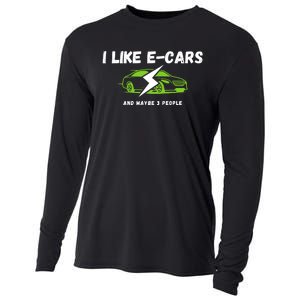 I Like ECars And Maybe 3 People Funny Drive Electric Cars Drive Electric Plug In Cooling Performance Long Sleeve Crew