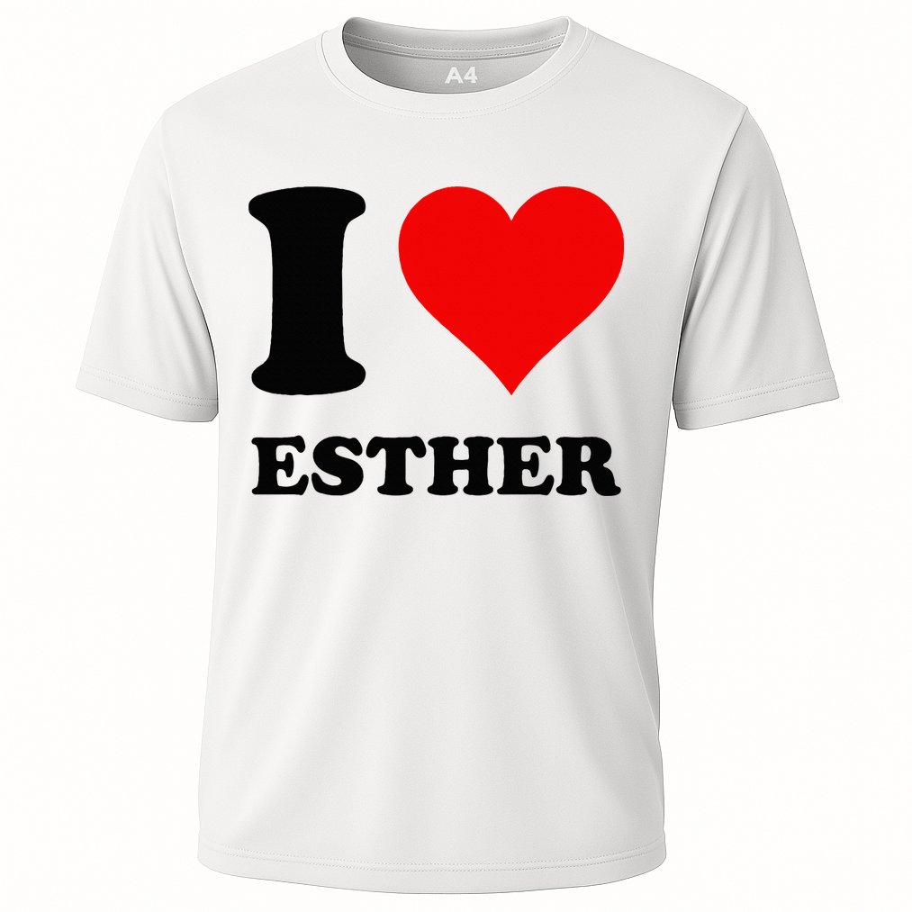 I Love Esther Cooling Performance Crew T-Shirt