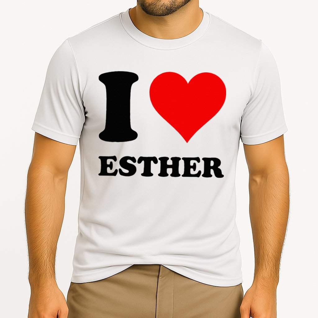 I Love Esther Cooling Performance Crew T-Shirt