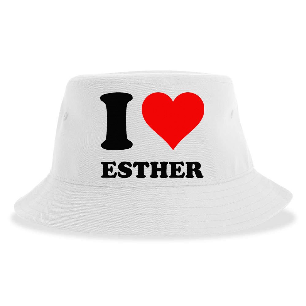 I Love Esther Sustainable Bucket Hat
