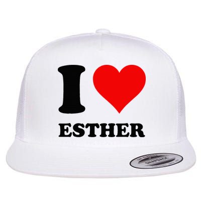 I Love Esther Flatbill Hat