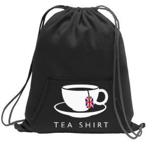 I Love English Tea Uk Flag Fun Novelty Souvenir Memorabilia Sweatshirt Cinch Pack Bag