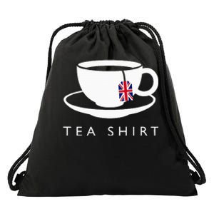 I Love English Tea Uk Flag Fun Novelty Souvenir Memorabilia Drawstring Bag