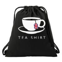 I Love English Tea Uk Flag Fun Novelty Souvenir Memorabilia Drawstring Bag