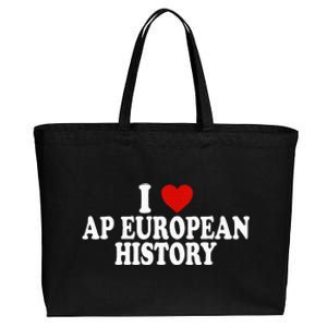 I Love Europe History Ap European I Love Ap European History Cotton Canvas Jumbo Tote