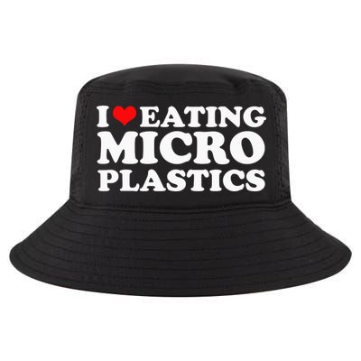 I Love Eating Microplastics Heart To Eat Micro Plastic Cool Comfort Performance Bucket Hat