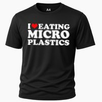I Love Eating Microplastics Heart To Eat Micro Plastic Cooling Performance Crew T-Shirt