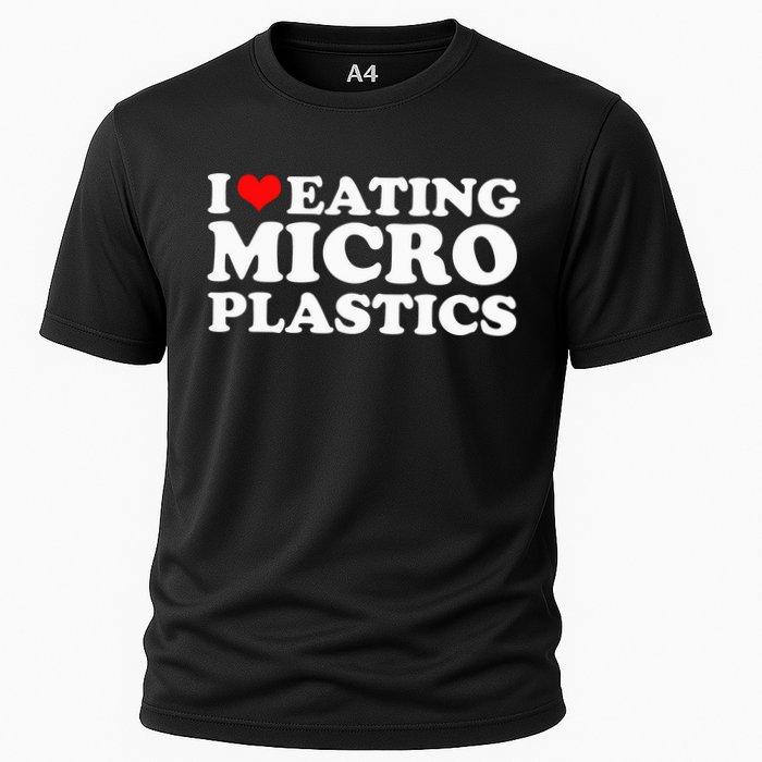 I Love Eating Microplastics Heart To Eat Micro Plastic Cooling Performance Crew T-Shirt