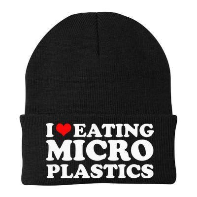 I Love Eating Microplastics Heart To Eat Micro Plastic Beanie