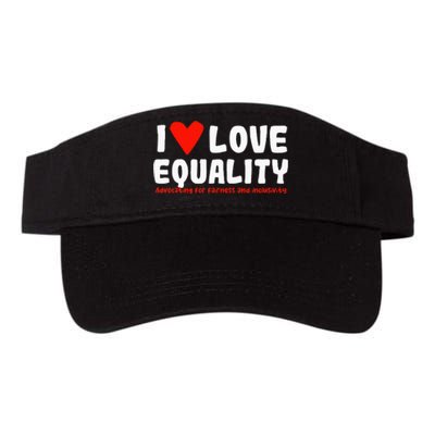 I Love Equality Valucap Bio-Washed Visor